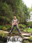 SX18226 Jenni stradling stream in Blaen y glyn.jpg